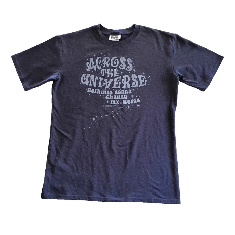 Lennon & McCartney "Across the Universe" Blue T-Shirt Size Small
